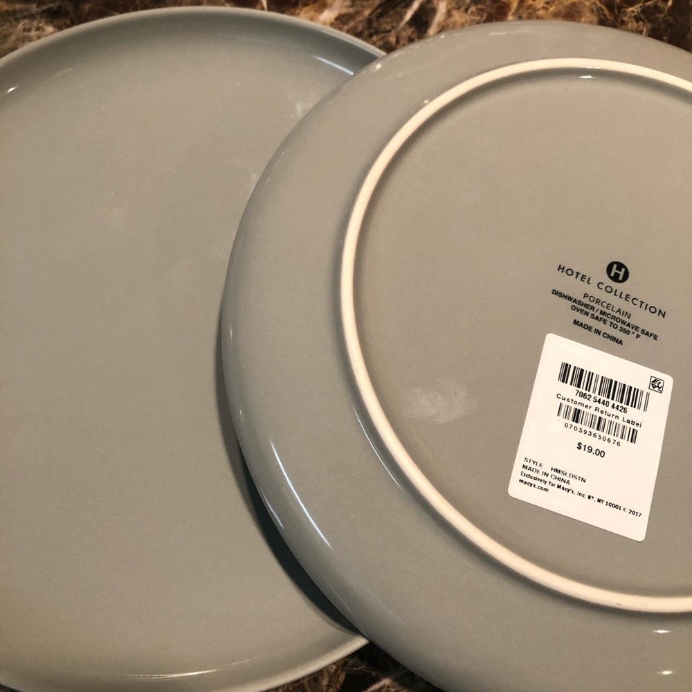 Hotel collection porcelain plates